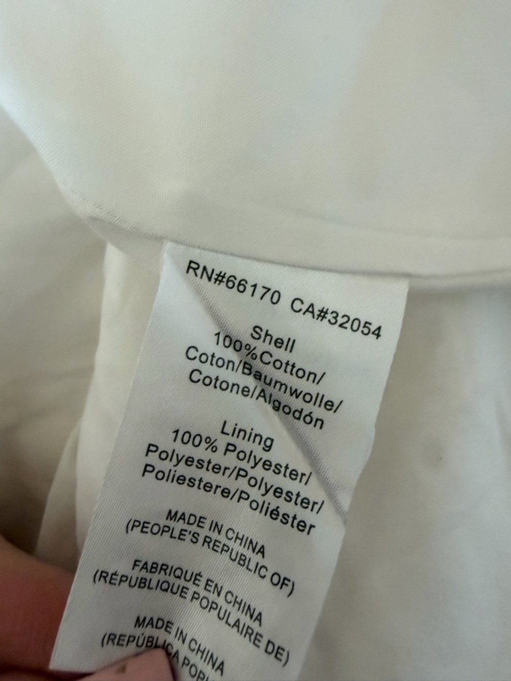 White Eyelet Maxi Dress with Front Knot and Puff Sleeves - Picture 7 of 7